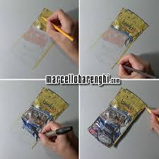 Marcello Barenghi My Cat S Favourite Snack Drawing 3d Drawings Realistic Drawings Color Pencil Illustration