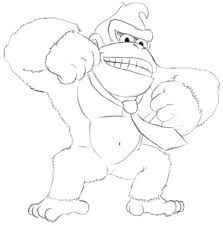 Mario Donkey Kong Coloring Pages Desenhos Preto E Branco Desenhos Pretos Desenhos