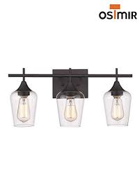 Bathroom 3 Light Coffee Bronze Vanity Lighting Modern Industrial Wall Fixture