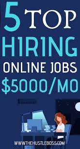The Most Hiring Online Jobs To Strat Making Money Working Remotely From Home In 2020 Make Money From Pinterest Online Jobs How To Get Money