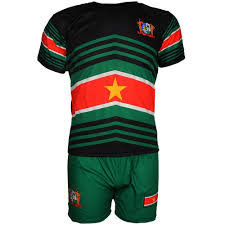 65 resultaten voor 'suriname voetbal'. Suriname Techno Style Voetbal Tenue Set T Shirt Broek Zwart Groen Popmerch Com