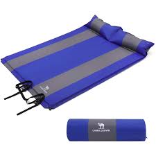 If you get two or more mats, they can be buckled together to make an extra large due to compressed package, the self inflating camping pads and mats needs to be unrolling for 24 hours with valve open when you receive it. Camel Crown Double Self Inflating Sleeping Pad Mat Mattress With 2 Pillows For Camping Traveling Hiking Outdoor Tent Buy Online In Belize At Belize Desertcart Com Productid 104760591