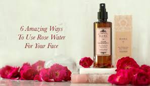 use rose water for your face