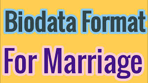 This guide will show you Marriage Biodata Format For Matrimonial Youtube
