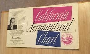 Vintage California Aeronautical Chart Circa 1960s Ebay