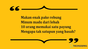 Maybe you would like to learn more about one of these? 35 Pantun Teka Teki Lucu Hewan Cinta Maknanya