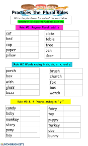 Plurals Interactive And Downloadable Worksheet You Can Do The Exercises Online Or Download The In 2020 Plurals Plurals Worksheets English Worksheets For Kindergarten