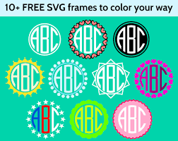 Download Svg Circle Monogram Font And Alphabet 10 Round Frames Round Monogram Font Svg Files For Cricut And Silhouette Round Monogram Svg Font