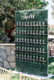 Artificial Green Champagne Wall 50 Glass Rental Orange Etsy Wedding Wall Wedding Drink Wedding Business