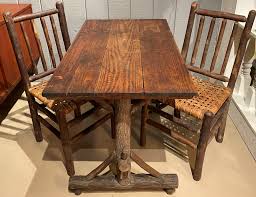 Amish hickory dining chairs rustic cabin lodge furniture. Hickory Rattan Chair 4 For Sale On 1stdibs
