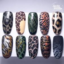 Zwierzece Wzory Animal Print Nails Art Animal Nail Designs Animal Nail Art