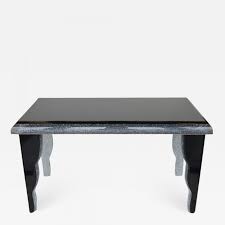 Homcom 0.78 inch thick glass waterfall coffee table rectangle acrylic. Black Lucite Coffee Table With Silver Glitter