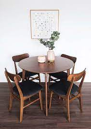 The sleek metal frame and clean angles add the perfect modern twist to any space, while the unique construction keeps your small space clutter free. These 12 Dining Tables Are Excellent Solutions For Small Spaces Living In A Shoebox Small Dining Sets Dining Table Small Space Round Dining Table Sets