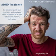 Struggling with ADHD? Dr. Matthew Goldenberg, D.O. offers expert  evaluations and personalized treatment plans to help you manage symptoms  and improve focus. Take the first step toward better mental health today.  Visit