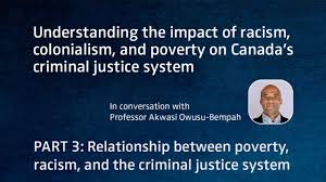 Impact Of Racism Colonialism And Poverty On Canada S Criminal Justice System Part 3 Youtube