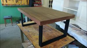 Also pictured our josiah chairs and tribeca chandelier. Table Diy How To Make Modern Industrial Table Youtube