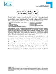 Fire protection systems shall be designed, installed, operated and maintained in accordance with this chapter and the reference standards set forth in fc alterations to fire protection systems shall be performed in compliance with the requirements of this code, the rules, and the construction codes, as. Insp Testing Fire Protect System Brochure Fire Sprinkler System Pump
