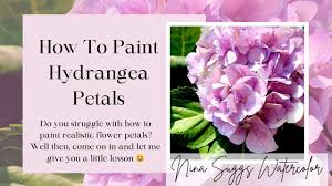 How To Paint Hydrangea Petals