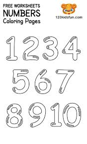 Download the free printable numbers coloring pages and get counting! Free Printable Number Coloring Pages 1 10 For Kids Kids Cute766