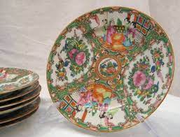 8 5 Antique Porcelain Plate 1850 S Rose Medallion China 4 Available Antique Porcelain Antique Porcelain Plates Porcelain Plates
