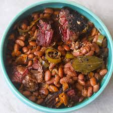 The ingredients and preparing the beans for cooking. Instant Pot Pinto Beans And Brisket Food Fidelity