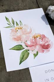Plant In Faith Free Summer Printable Free Watercolor Flowers Watercolor Flowers Peony Painting