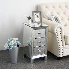We did not find results for: Amazon Com Bonnlo 3 Drawer Mirrored Nightstand End Tables Bedside Table For Bedroom Living Room Silver 11 7 L X 11 8 W X 23 9 H Kitchen Dining