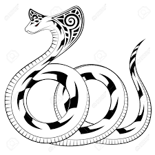 The cobra tattoo symbolizes much of what the cobra itself symbolizes. Snake Cobra In The Form Of A Tribal Tattoo Royalty Free Cliparts Vectors And Stock Illustration Image 34117842