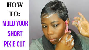 Black barbers need to be extra cautious when they cut any black client's hair. How To Mold Your Short Hair Pixie Cut Youtube