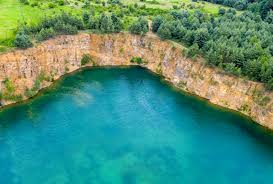 Poland, silesian voivodeship, powiat jaworzno. Kamieniolom Jaworzno Grodek Podroze Z Dronem I Bez