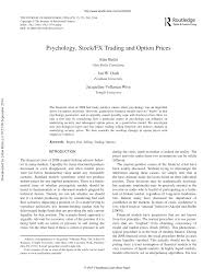 Read on for 15 things to know about the u.s. Pdf Psychology Stock Fx Trading And Option Prices