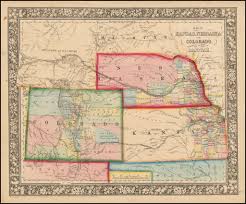 Check spelling or type a new query. Map Of Kansas Nebraska And Colorado Showing Also The Southern Portion Of Dacotah Wyoming Shown As Attached To Dacotah Barry Lawrence Ruderman Antique Maps Inc