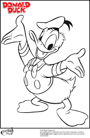 There is the coloring page of the funniest disney duck! Cute Donald Duck Coloring Pages Novocom Top