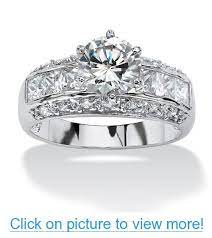 2 99 Tcw Round Cubic Zirconia Platinum Over Sterling Silver Engagement Anniversary Ring Tcw R Sterling Silver Engagement Rings Platinum Wedding Rings Jewelry