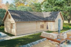 Holzhaus Mit Zwei Schlafzimmern Und Schlafboden Holiday Max 2 85 M2 12 X 7 5 M 92 Mm Hansagarten24