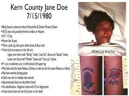 Kern County Jane Doe Cold Case Kern County Morgue Photos
