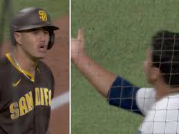 The los angeles dodgers are an american professional baseball team based in los angeles. Manny Machado Was Big Mad After Brusdar Graterol Tossed His Glove Sbnation Com