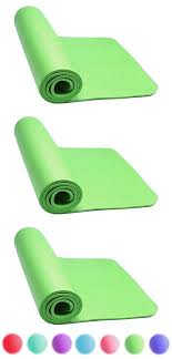 Thick Exercise Yoga Floor Mat Nbr 24 X 71 Inches Great For Camping Cardio Workouts Pilates Gymnastics Green Cardio Workout Yoga Fitness Yoga Store