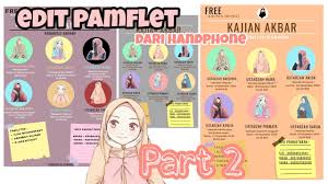 Contoh pamflet tabligh akbar background pamflet pengajian. Tutorial Membuat Pamflet Kajian Online Part 2 Canva Dari Handphone Keren Mawar Kaktus Youtube