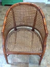Vintage Hollywood Regency Hekman Barrel Faux Bamboo Cane Lounge Club Arm Chair Antiques Furniture Chairs Eb Bamboo Canes Bamboo Architecture Wicker Chair