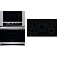 Kmart has kitchen suites for updating your cooking area. Buy Frigidaire 2 Piece Kitchen Appliances Package With Fgmc3066uf 30 Electric Double Wall Oven Microwave Combo And Fgic3666tb 36 Electric Induction Cooktop In Stainless Steel Online In Indonesia B07s2dd6ln