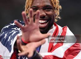 Matthew Hudson-Smith is present before his 400m heat during the World...  News Photo