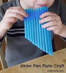 Straw Pan Flute Craft An Easy Craft That Kids Can Make On Their Own Plastic Straw Crafts Straw Crafts Arts And Crafts For Teens