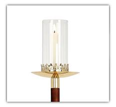 Floor candle holders are used to provide a functional lighting in any space. Deluxe Floor Length Pew End Candlestick With Brass Permanent Removable Brackets 62 L Christianbook Com