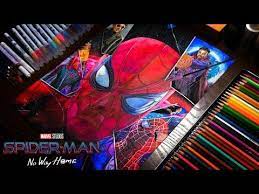 Pin By Jay Choy On Spider Man No Way Home Timelapse Drawing In 2021 Spiderman Kuretake Brush Pen Drawings