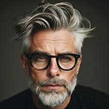 Stylish Hairstyles for Men Over 50 with Glasses