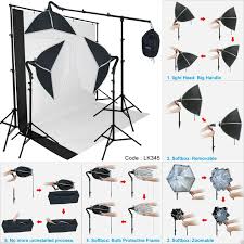 Lk345 Linco Photography Studio Lighting Softbox Photo Light Muslin Backdrop Stand Kit 755746524555 For Sale Online Ebay