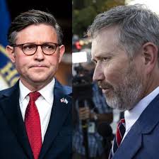 A rabbi says Massie's words are violence because he called him “the  Kentucky AIPAC guy” and posted a picture of Speaker Johnson meeting with  him.