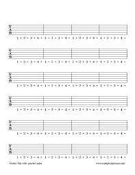 Sheet music and tab for drop d guitar. Free Guitar Lesson Print Outs