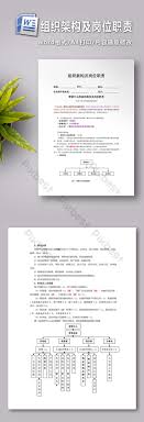 الهيكل التنظيمي والمسؤوليات الوظيفية Word Doc تحميل مجاني Pikbest